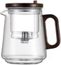 Glass Teapot with Removable Infuser, Loose Leaf Tea Brewing (Half circle shaped handle)
