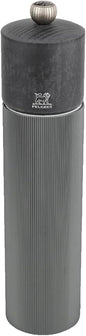 Manual Pepper Mill in Aluminium and Wood, Carbon, 8,66in