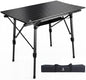 Folding Camping Table, Portable Aluminum Adjustable Height