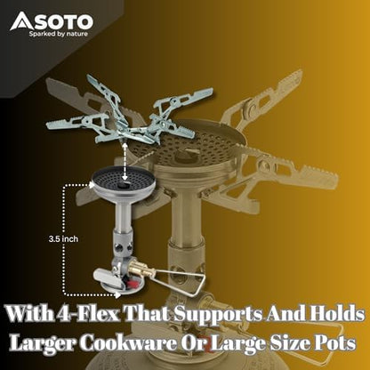 SOTO WindMaster Backpacking Stove with 4Flex, Canister Not Included