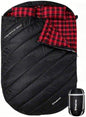 KingCamp Double Sleeping Bag for Adults, Queen Size 2 Person Sleeping Bag