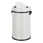Garvee 17 gal/65 L Trash Can, Fingerprint-Proof Stainless Steel Swing Top Garbage Can, Heavy Duty Commercial Round Trash Bin with Swing Lid for Restaurant, Home, Office,White