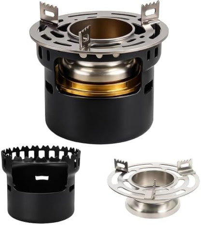 REDCAMP Alcohol Stove Backpacking,Alcohol Burner Stove with Aluminium Stand