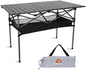 Opliy Portable Folding Camping Table for 4-6 Persons Aluminum Collapsible Table Lightweight with Carry Bag for Camping, Hiking, Picnics, BBQ, Beach Trips & Tailgating