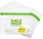 Smelly Proof 10 x Reusable Food Storage Bags, Reusable Freezer Bags, Reusable Snack Bags, Stand-Up Expandable “Stand & Fill”, Clear 3-Mil 6” x 4”, US Made, BPA FREE, NO PEVA, 10-pk