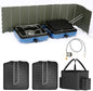 Uniflasy 2-Burner Camping Stove Kit with Carry Bag & Wind Guards