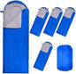 Macarrie 6 Pack Bulk Sleeping Bags for Homeless Donation, 0 Degree Waterproof Sleeping Bags with Compression Sack for Adults Winter Cold Weather Care Camping Hiking Emergency