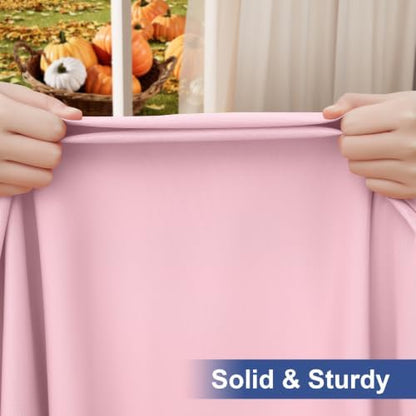 homing Rectangle Table Cloth Cover 4 Foot Pink Elastic Fitted Tablecloth