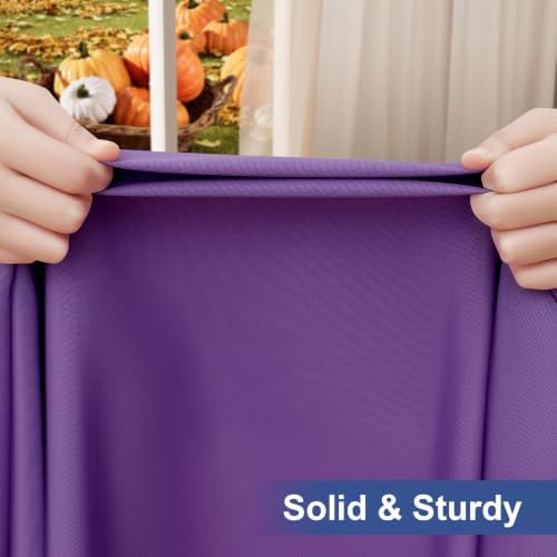 homing Rectangle Table Cloth Cover 4 Foot Purple Elastic Fitted Tablecloth