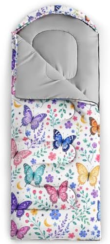 QOOMO Camping Sleeping Bags,3 Season Warm & Cool Weather,Lightweight,Waterproof Sleeping Bags for Adults & Kids,Traveling,and Outdoors,Camping Gear Equipment