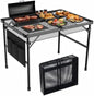 WildFinder Folding Grill Table, 3x2 FT Portable Camping Table, Foldable