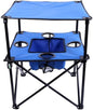 Portable Folding Camping Table With Cup Holders, 2-Tier Outdoor Table