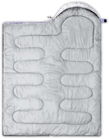 QOOMO Camping Sleeping Bags,3 Season Warm & Cool Weather,Lightweight,Waterproof Sleeping Bags for Adults & Kids,Traveling,and Outdoors,Camping Gear Equipment