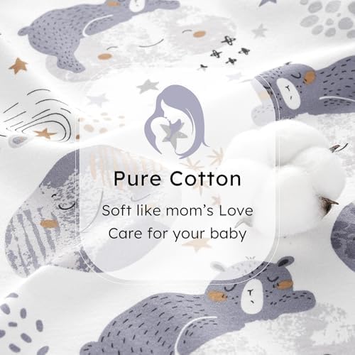 Baby Sleep Sack 6-12 Months 0.5 Tog Soft Sleeping Bag 100% Cotton