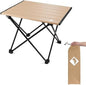 VILLEY Portable Camping Side Table, Ultralight Aluminum Folding Beach Table
