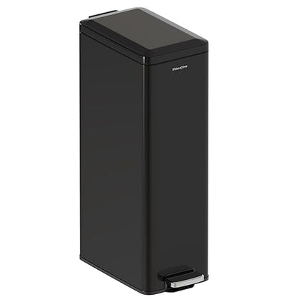 Soft-Close Trash Can with lid，8 Gallon/30L Anti-Fingerprint Stainless Steel Garbage Can with Foot Pedal for Kitchen