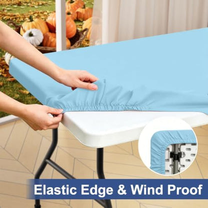 homing Rectangle Table Cloth Cover 4 Foot Elastic Fitted Tablecloth