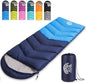 Sleeping Bags for Adults & Kids for Camping Hiking Trips Warm Cool Weather, Lightweight and Waterproof with Compression Bag, 3-4 Season Indoors Outdoors Activities