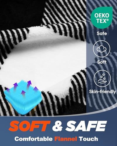 MEREZA Flannel Sleeping Bag for Adults Mens with Pillow, XL Cold Weather Sleeping Bag for 30 Degree 4 Season Camping Large Big and Tall Sleeping Bags with Compression Sack