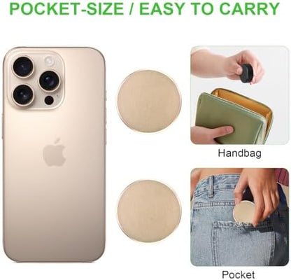 Metal Pill Case, 2Pack Aluminium Small Medication Containers for Pocket Purse, Travel Waterproof Vitamin Organizer Box, Portable Tiny Round Medicine Dispenser Caddy for Camping, Working - Gold