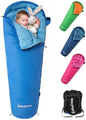 KingCamp 45°F Kids Sleeping Bag, 100% Flannel Sleeping Bag for 10-12 Child