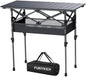 Folding Camping Table(L32.3''xW15.7''), 2 Adjustable Heights 17.3''/27.6''
