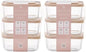 Glass Food Storage Containers with Lids — 12 Piece — 24.4 oz Glass with BPA-Free Leak Resistant Stackable Lids — Microwave, Oven & Dishwasher Safe — Ideal for Meal Prep & More - Cashew Cream