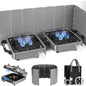 2-Burner Portable Propane Camping Stove,30000 BTU Foldable Gas Stove