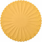Heat-Resistant Silicone Trivet Mats, Non-Slip Hot Plate Holder for Kitchen Countertops & Dining Table, Reusable Pot Holder Pad with Secure Grip, Dishwasher Safe (Yellow, Diameter: 18cm/7.09")
