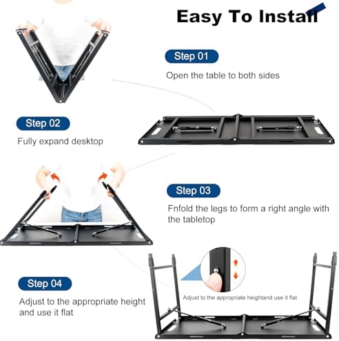 Tactical Camping Table with Adjustable Height, Collapsible Table Lightweight with Carry Bag for Camping, Travel expeditions, Hiking, Picnics, BBQs & Beach Trips