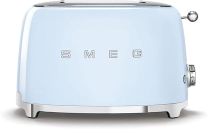 Smeg Retro Drip Coffee Machine and 2-Slice Toaster Bundle… (Blue)