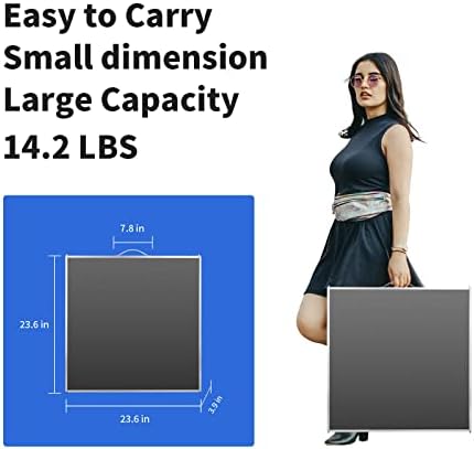 Moosinily Camping Table 6FT Folding Table Large 3 Adjustable Height Portable Picnic Table Camp Aluminum Outdoor Picnic BBQ Black