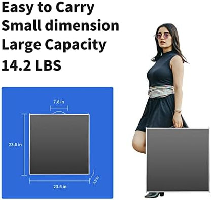 Moosinily Camping Table 6FT Folding Table Large 3 Adjustable Height Portable Picnic Table Camp Aluminum Outdoor Picnic BBQ Black