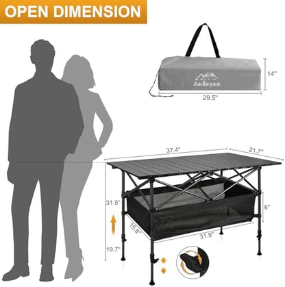 Folding Camping Table 37.4 Inch