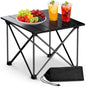 Anbte Small Folding Camping Table, Ultralight Aluminum, 44 Lb Capacity