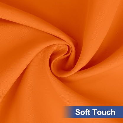 homing Rectangle Table Cloth Cover 8 Foot Orange Elastic Fitted Tablecloth