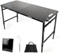Tactical Camping Table with Adjustable Height, Collapsible Table Lightweight with Carry Bag for Camping, Travel expeditions, Hiking, Picnics, BBQs & Beach Trips