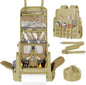 Large Camp Kitchen Organizer with Paper Towel Holder, Khaki