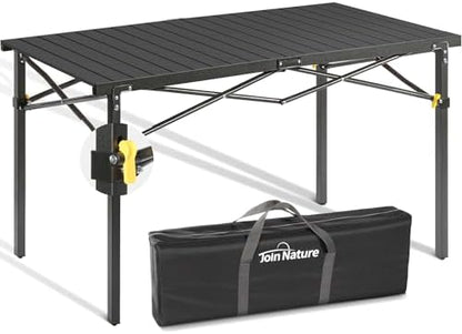 Join Nature 46.4" Large Camping Table for 2-6 People, Heavy Duty Foldable