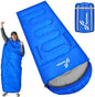 Sportneer Wearable Sleeping Bag for Adults & Kids – Walkable with Arm Zippers, Warm Weather & Cold Waterproof, Compact for Camping, Stadiums, Travel, Backpacking & Car Use