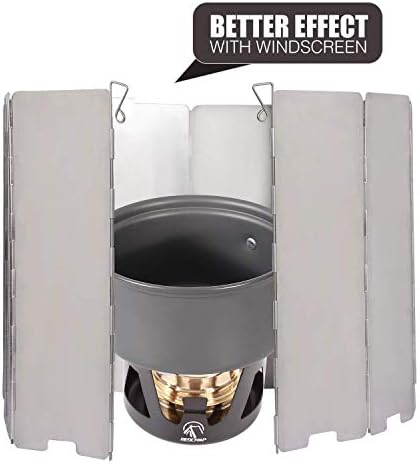 REDCAMP Mini Alcohol Stove Camping for Backpacking, Black