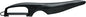 Kyocera Advanced Ceramic Vertical Double Edge Blade Peeler, Black