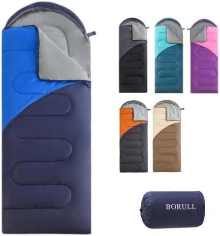 Lightweight Sleeping Bags for Adults & Kids, Backpacking & Scouts, Compact