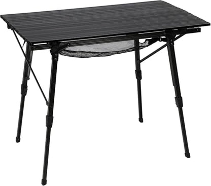 Portal Camping Table, Folding Aluminum Outdoor Table with Mesh Layer