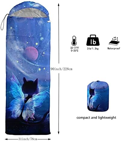 Axolotl Unicorn Sleeping Bag for Kids Boys Girls–Lightweight Warm Cold Weather Sleeping Bags,Waterproof Portable Sleeping Bag with Compression Sack for Camping Backpacking Outdoor Indoor