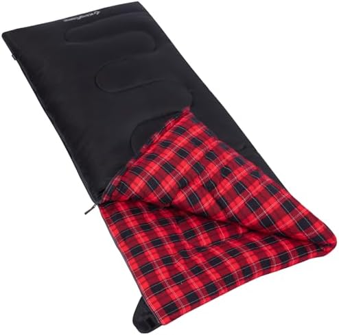 KingCamp Sleeping Bag for Adults, 100% Flannel XL Big and Tall