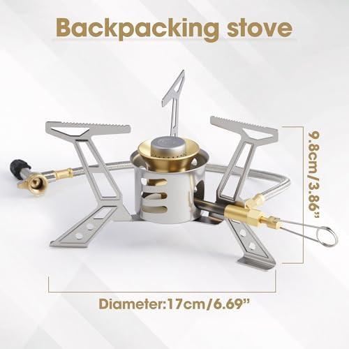 Multi Fuel Stove Burner with SILENT CAP for Outdoor Camping Hiking