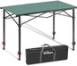 Portable Outdoor Adjustable Height Camping Table, Large for 2-6 Person
