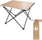 VILLEY Portable Camping Side Table, Ultralight Aluminum Folding Beach Table