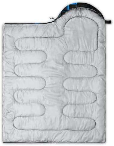 Axolotl Gamepad Sleeping Bag,3 Season Warm and Cool Weather Game Console Sleeping Bag for Boys Teens,Waterproof Lightweight Geometry Hexagonal Sleeping Bag for Traveling,Outdoors Camping,Blue,Black